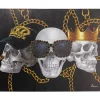 KARE Design Bilder-Leinwandbild Skull Gang 90X120
