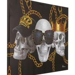 KARE Design Bilder-Leinwandbild Skull Gang 90X120