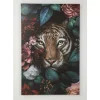KARE Design Bilder-Leinwandbild Tiger In Flower 90X140Cm