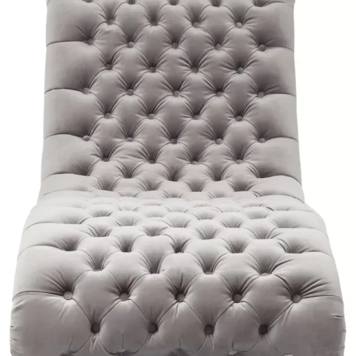 KARE Design Sofas & Couches-Liege Desire Velvet Silbergrau