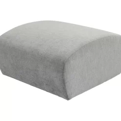 KARE Design Sofas & Couches-Lucca Hocker Grau 76Cm