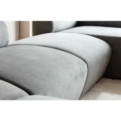 KARE Design Sofas & Couches-Lucca Hocker Grau 76Cm