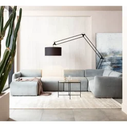 KARE Design Sofas & Couches-Lucca Ottomane Elements Grau Links 90Cm