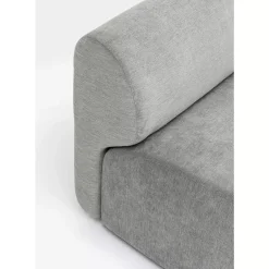 KARE Design Sofas & Couches-Lucca Ottomane Elements Grau Rechts 90Cm