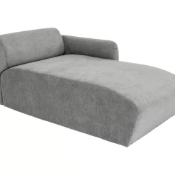 KARE Design Sofas & Couches-Lucca Ottomane Elements Grau Rechts 90Cm