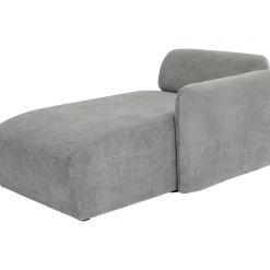 KARE Design Sofas & Couches-Lucca Ottomane Elements Grau Rechts 90Cm
