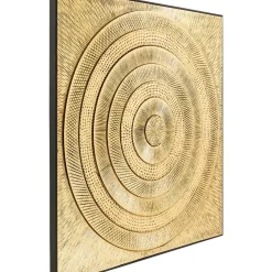 KARE Design Bilder-Objektbild Art Circle Gold 120X120Cm
