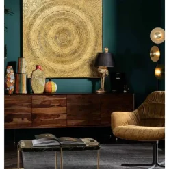 KARE Design Bilder-Objektbild Art Circle Gold 120X120Cm