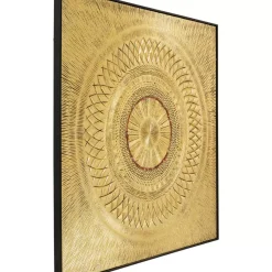 KARE Design Bilder-Objektbild Art Geometric Circle Gold 120X120Cm