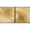 KARE Design Bilder-Objektbild Wave Gold (2/Set)