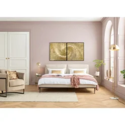 KARE Design Bilder-Objektbild Wave Gold (2/Set)