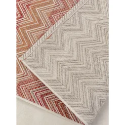 KARE Design Teppiche-Outdoor Teppich Zigzag Rot 160X230Cm