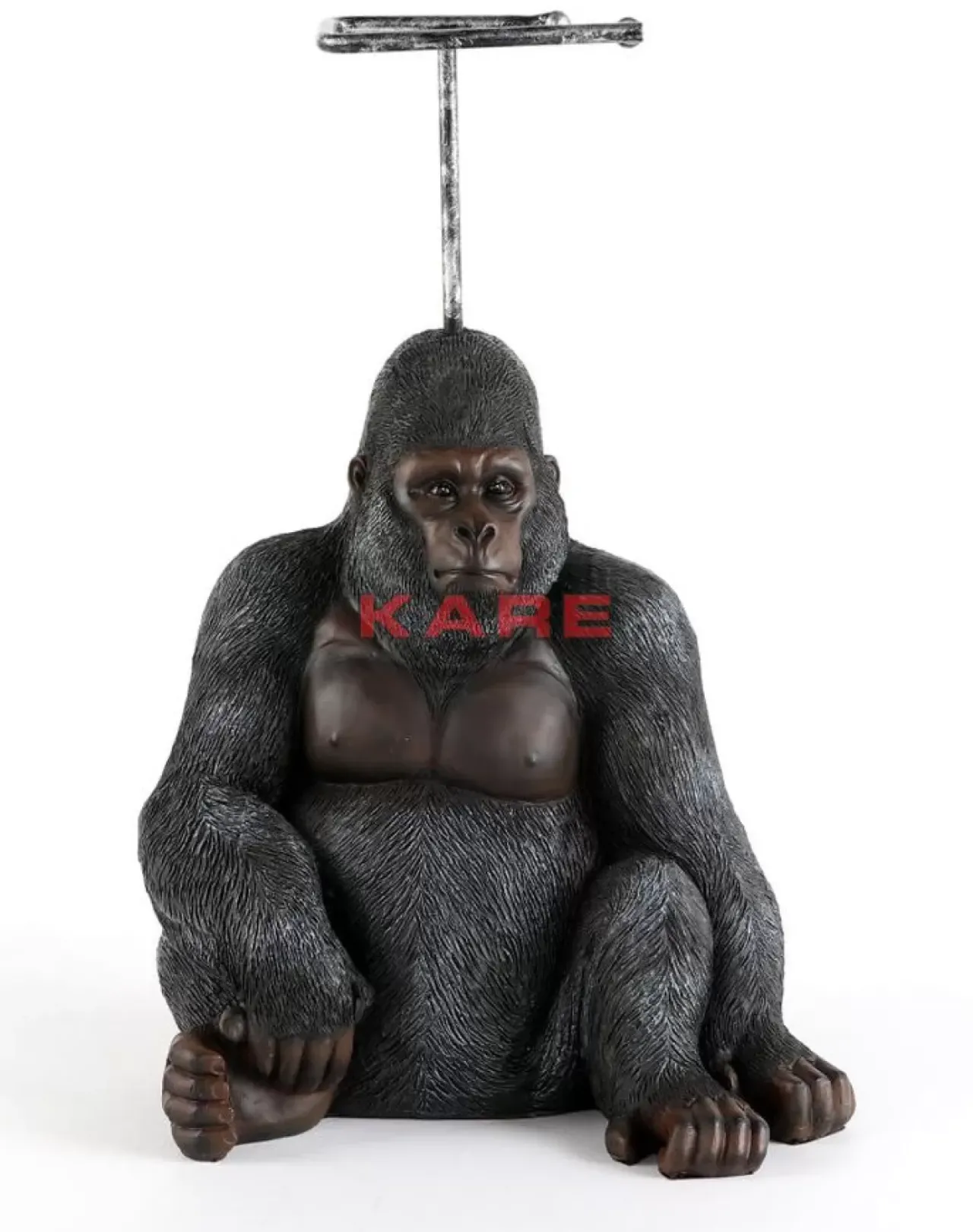 KARE Design Sonstiges & Zubehör Accessoires-Papierrollenhalter Sitting Monkey Gorilla 51Cm