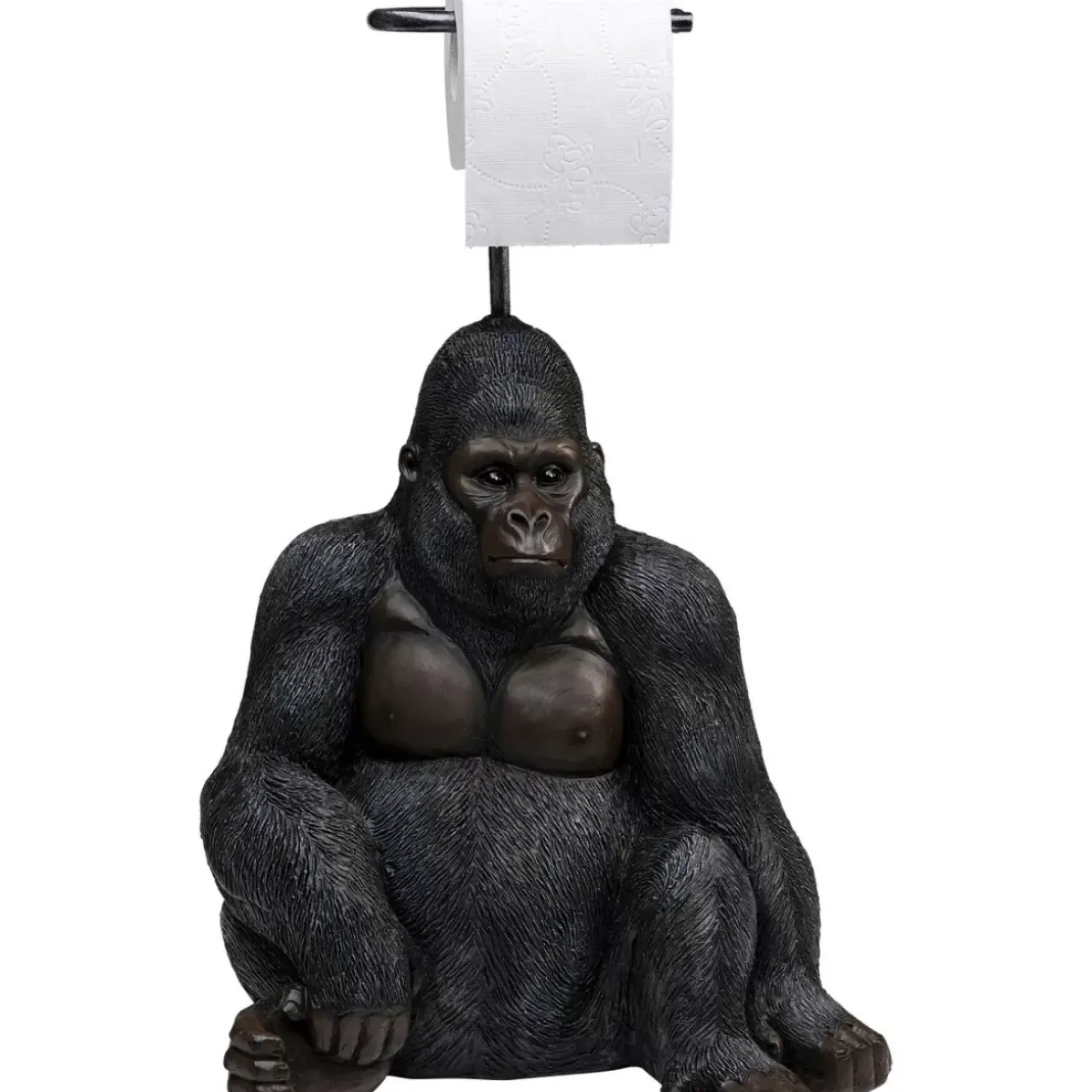 KARE Design Sonstiges & Zubehör Accessoires-Papierrollenhalter Sitting Monkey Gorilla 51Cm