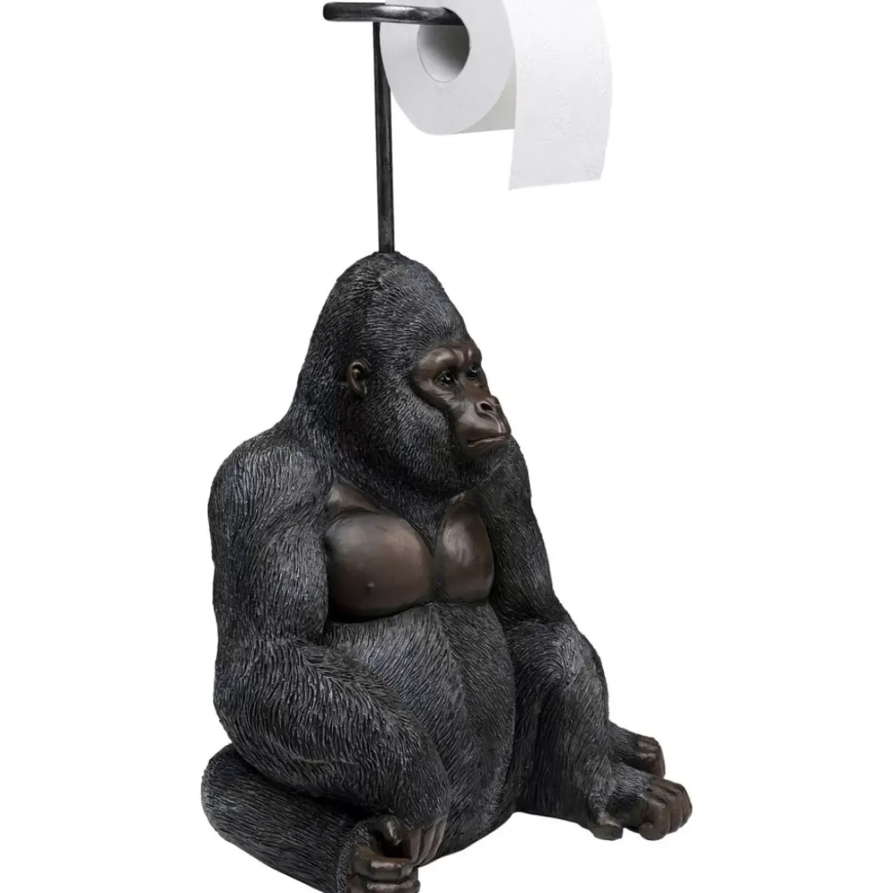 KARE Design Sonstiges & Zubehör Accessoires-Papierrollenhalter Sitting Monkey Gorilla 51Cm