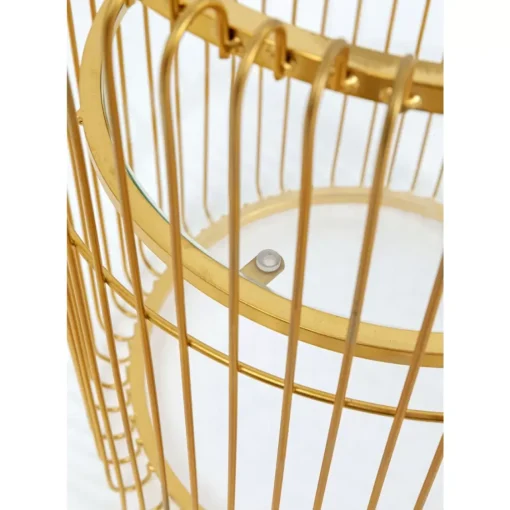 KARE Design Aufbewahrung & Ordnung-Pflanzenstander Wire Gold 44Cm