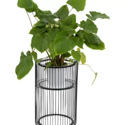 KARE Design Aufbewahrung & Ordnung-Pflanzenstander Wire Schwarz 57Cm