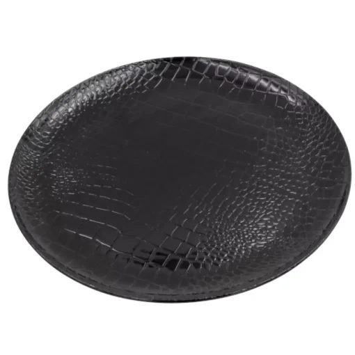 KARE Design Geschirr & Tischaccessoires-Platzteller In Schlangenoptik Schwarz