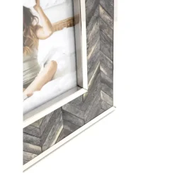 KARE Design Deko & Geschenkartikel-Rahmen Chevron Grau 13X18