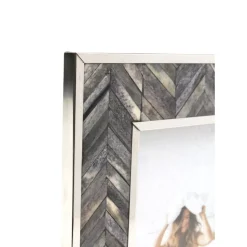 KARE Design Deko & Geschenkartikel-Rahmen Chevron Grau 13X18