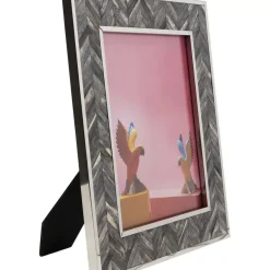 KARE Design Deko & Geschenkartikel-Rahmen Chevron Grau 20X25
