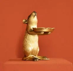 KARE Design Deko & Geschenkartikel-Ratte Rafael Mit Schale