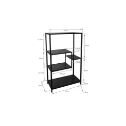 KARE Design Regale-Regal Loft Schwarz 100X60