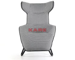 KARE Design Sessel-Relaxsessel Granada Schwarz Weiss
