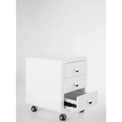 KARE Design Kommoden & Sideboards-Rollcontainer White Club 3-Schub