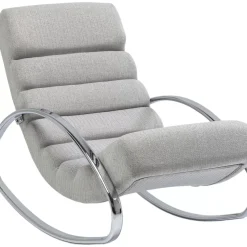 KARE Design Sessel-Schaukelsessel Manhattan Grau-Beige