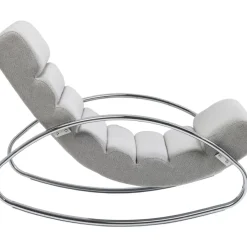 KARE Design Sessel-Schaukelsessel Manhattan Grau-Beige