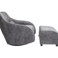 KARE Design Sessel-Schaukelsessel Swing Ritmo Vintage Grey