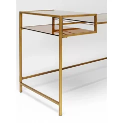 KARE Design Tische-Schreibtisch Loft Gold 134X60Cm