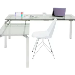 KARE Design Tische-Schreibtisch Lorenco Chrom Winkelcombi 210X180Cm
