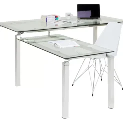 KARE Design Tische-Schreibtisch Lorenco Chrom Winkelcombi 210X180Cm