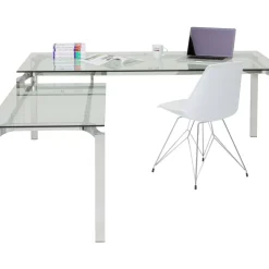 KARE Design Tische-Schreibtisch Lorenco Chrom Winkelcombi 210X180Cm
