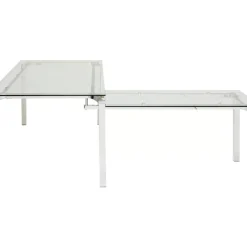 KARE Design Tische-Schreibtisch Lorenco Chrom Winkelcombi 210X180Cm