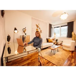 KARE Design Tische-Schreibtisch Luxury Champagne 140X60Cm