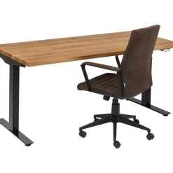 KARE Design Tische-Schreibtisch Office Jackie Eiche Schwarz 160X80