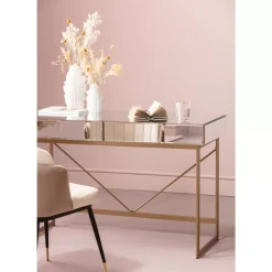 KARE Design Tische-Schreibtisch Soran Gold 120X50Cm