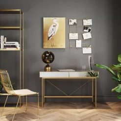 KARE Design Tische-Schreibtisch Soran Gold 120X50Cm