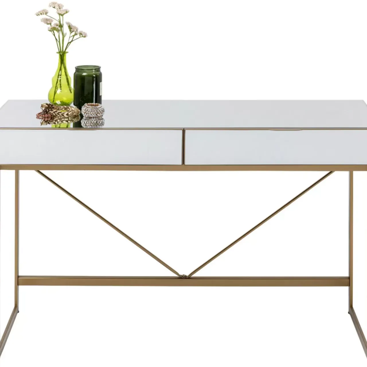 KARE Design Tische-Schreibtisch Soran Gold 120X50Cm