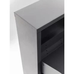 KARE Design Kleinmöbel & Sonstiges-Schuhkipper Caruso 3-Er Anthrazit