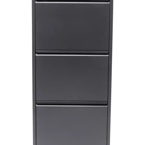 KARE Design Kleinmöbel & Sonstiges-Schuhkipper Caruso 3-Er Anthrazit (Mo)