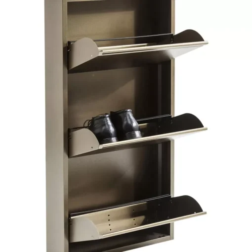 KARE Design Kleinmöbel & Sonstiges-Schuhkipper Caruso 3-Er Bronze (Mo)