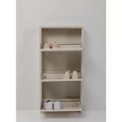 KARE Design Kleinmöbel & Sonstiges-Schuhkipper Caruso 3-Er Creme