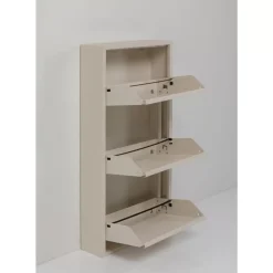 KARE Design Kleinmöbel & Sonstiges-Schuhkipper Caruso 3-Er Creme