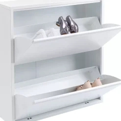 KARE Design Kleinmöbel & Sonstiges-Schuhkipper Caruso 2-Er Doppel Weis