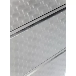 KARE Design Kleinmöbel & Sonstiges-Schuhkipper Caruso 3-Er Silber/Geflext