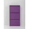 KARE Design Kleinmöbel & Sonstiges-Schuhkipper Caruso 3-Er Violet